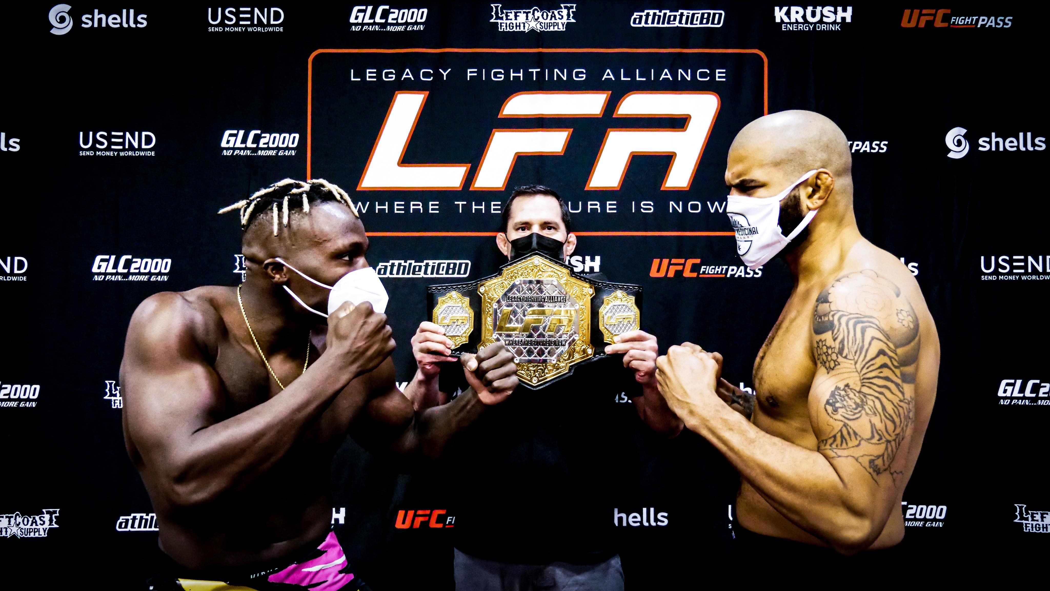 LFA 99: Weigh-In (Results) : Legacy Fighting Alliance News