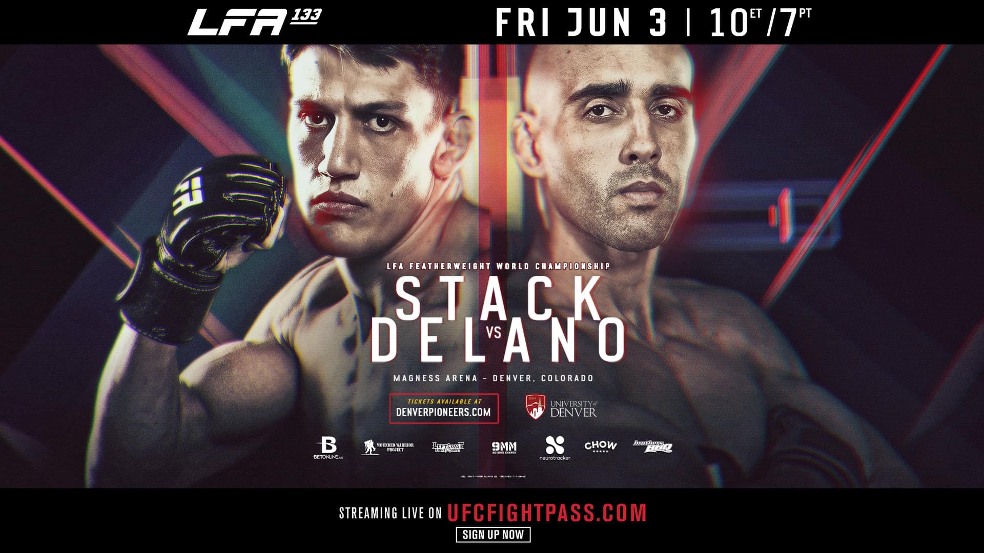 LFA brings the Featherweight Championship to Denver at LFA 133 Legacy Fighting Alliance News